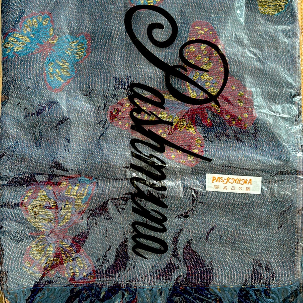 Blue Pashmina Scarf